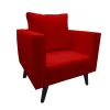 silla poltrona scandi color rojo
