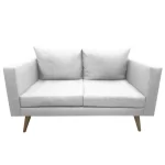sofa de 2 asientos escandi color blanco