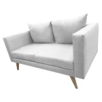 sofa de 2 asientos escandi color blanco