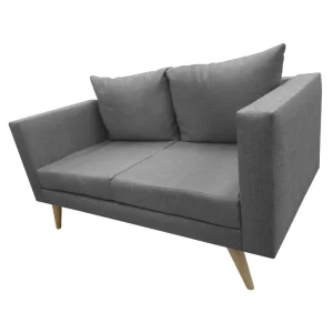 sofa de 2 asientos escandi color gris