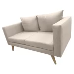 sofa de 2 asientos escandi color marfil