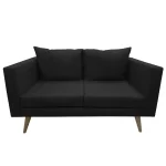 sofa de 2 asientos escandi color negro
