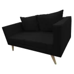 sofa de 2 asientos escandi color negro