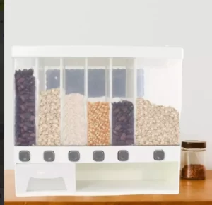 Dispensador de cereales y granos organizador