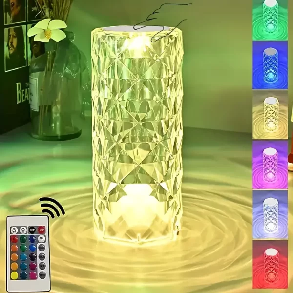 Lampara Led de Cristal con control