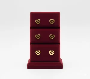 Aretes Huellita Dorados