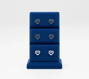 Aretes-Huellita-Plateado