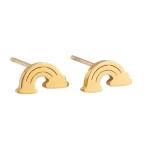 Aretes-Topitos-Arcoiris-Dorados