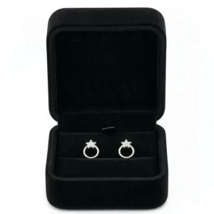 Aretes-Topitos-Circulo-Estrella-Plateados