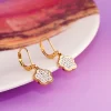 Aretes flores gancho B163 1