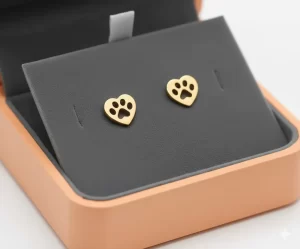 Aretes-huella-corazon-plateados