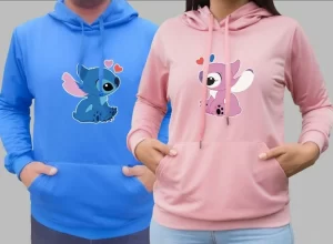 Buzo buso hoodies pareja Stitch & Angel
