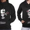 Buzo buso saco hoodies pareja robots enamorados