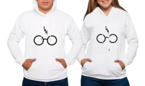 Buzo busos hoodies pareja Harry Potter