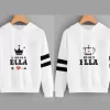 Buzo saco hoodie pareja loco por ella & yo soy ella