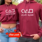 Buzo saco hoodies pareja Juego del calamar