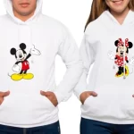 Buzo saco hoodies pareja Mikie & Minie