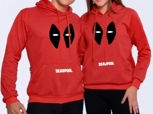 Buzo saco hoodies parejas Deadpool