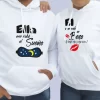 Buzo saco hoodies parejas ella me robo el sueño y el me robo un beso