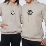 Buzo saco hoodies parejas sol y luna