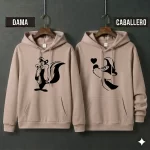 Buzos con Capota Pareja Pepe le Pew Enamorado