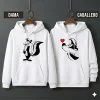 Buzos con Capota Pareja Pepe le Pew Enamorado