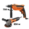 Combo pulidora 4-1-2 850W ERGO-PRO + taladro 1-2 650W Truper