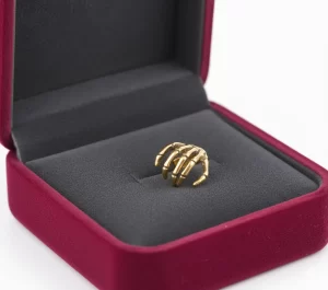 Ear Cuff Esqueleto Dorado