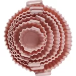 Bandeja de silicona para air fryer color rosado