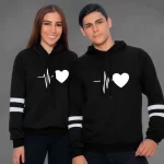 buzo saco hoodies parejas hbll y dbll corazon electrico klixmant store