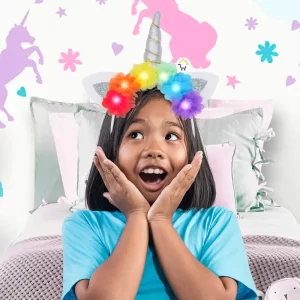 Diadema Unicornio con Luz LED
