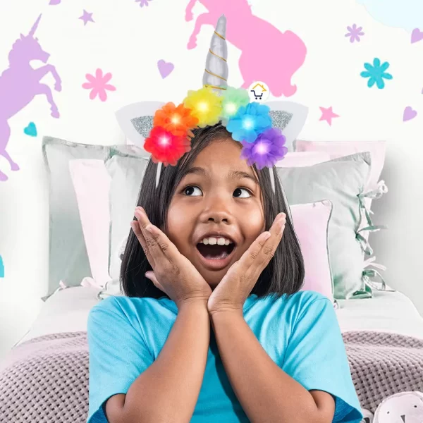 Diadema Unicornio con Luz LED