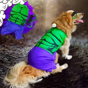 Disfraz superhéroe mutante para mascota perro y gato