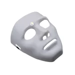 Máscara asesino sin rostro y expresión blanco