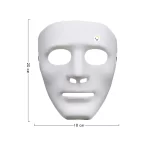Máscara asesino sin rostro y expresión medida