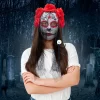 Máscara de terror catrina con velo