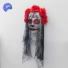 Máscara de terror catrina con velo 3