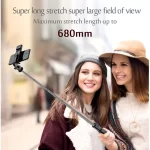 Palo selfie con trípode y luz LED