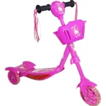 Patineta con luz y música rosado