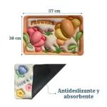 Tapete absorbente para baño o cocina 6