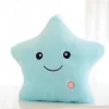Almohada estrella luminosa azul