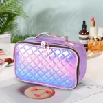 Bolso Organizador Maquillaje Neceser Multiusos Viajero morado