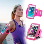 Estuche Brazo Celular Brazalete Deportivo Manos Libres rosado 1