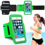 Estuche Brazo Celular Brazalete Deportivo Manos Libres verde 1