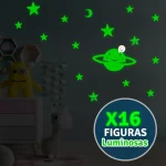Figuras Luminosas 3D Fluorescentes Noche Dormitorio Hogar