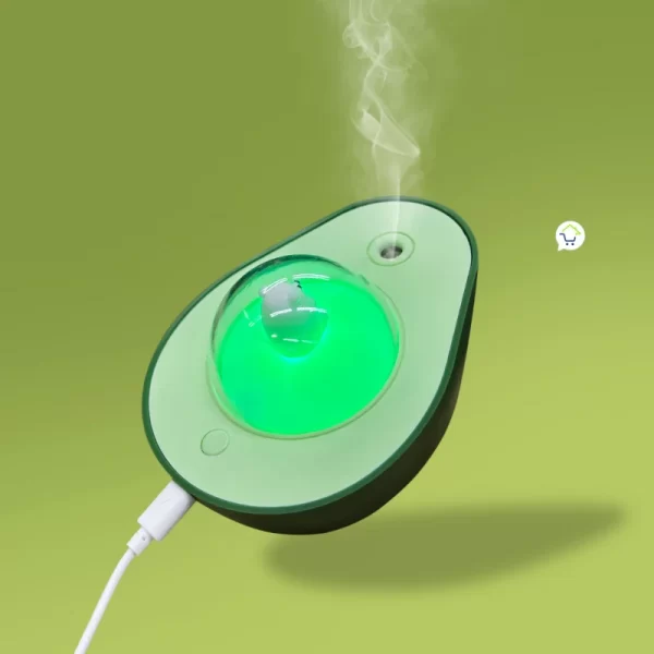 Humidificador De Aguacate Difusor De Aromas y Luces RGB