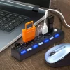 MULTIPUERTOS USB 2.0 INTERRUPTOR HUB 3