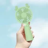 Mini Ventilador Recargable Portátil De Mano y Mesa verde