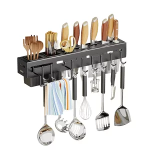 Organizador de estante de cuchillos y utensilios de cocina