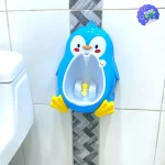 Orinal Portátil Infantil De Pingüino Para Pared Entrenamiento Niño azul 1